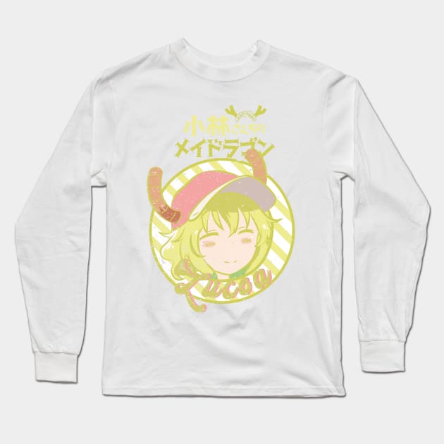 MISS KOBAYASHI'S DRAGON MAID: LUCOA (WHITE/GRUNGE) Long Sleeve T-Shirt by FunGangStore